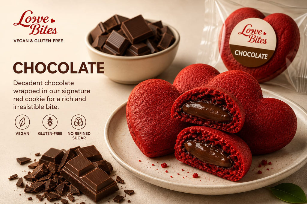 Love Bites chocolate vegan and gluten-free cookies